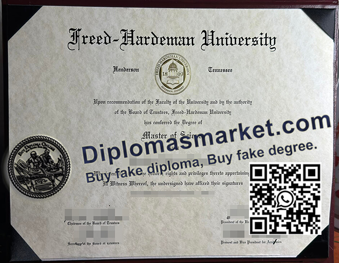 Freed Hardeman University diploma