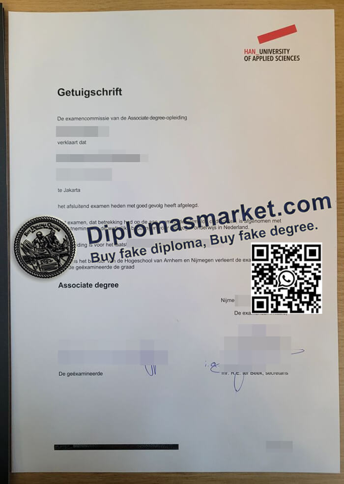 HAN University of Applied Sciences diploma