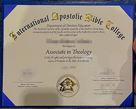 How to order a International Apostolic Bible College degree?