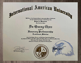 Order a International American University degree, Buy IAU diploma.