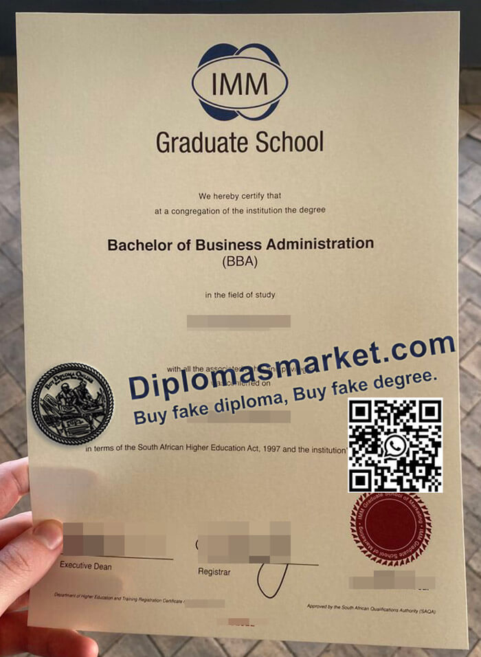 IMM Graduate School diploma