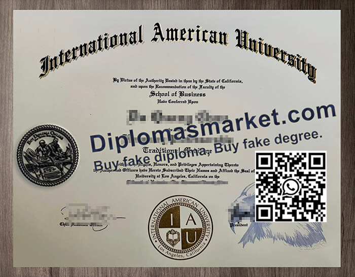 International American University diploma