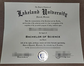 Where to purchase Lakeland University degree certificate?