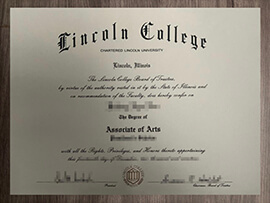 The cost to make a Lincoln College degree in Illinois.