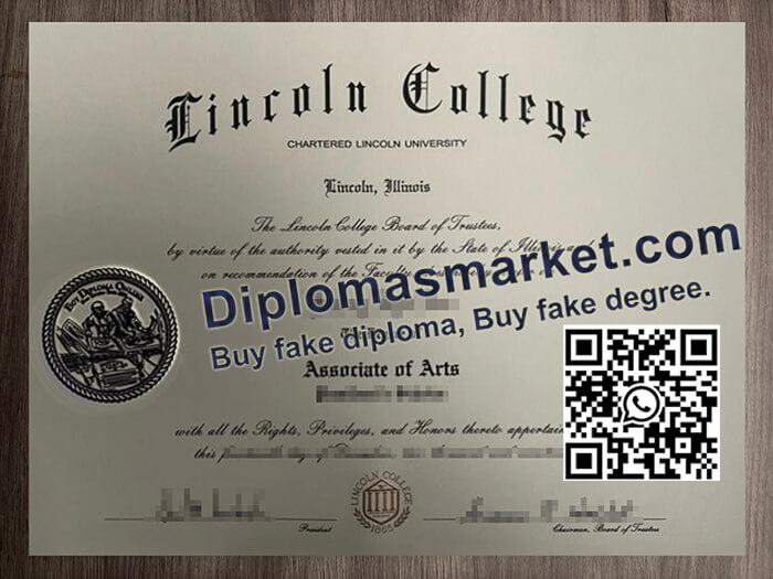 Lincoln College diploma