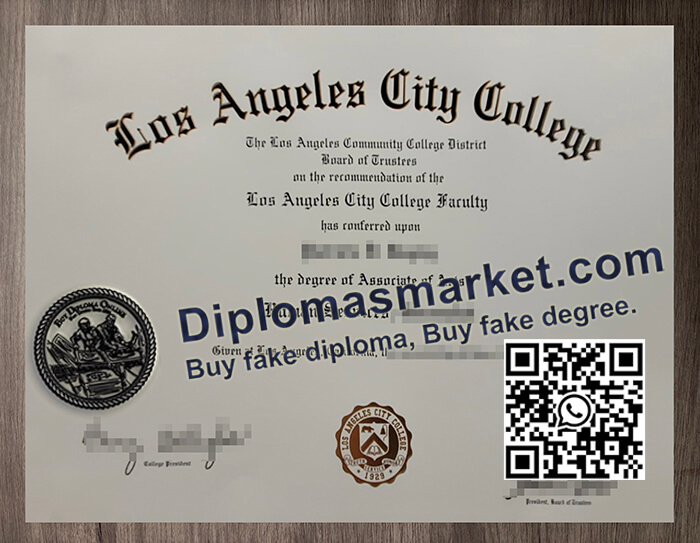 Los Angeles City College diploma