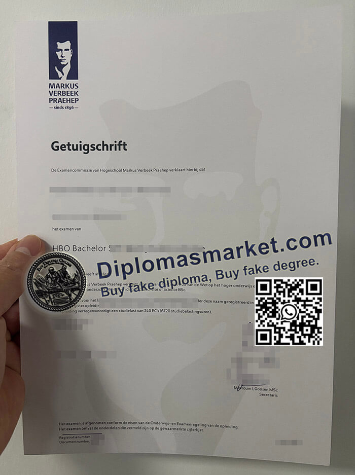 Markus Verbeek Praehep certificate