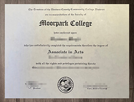 The steps to Order your Moorpark College degree online.