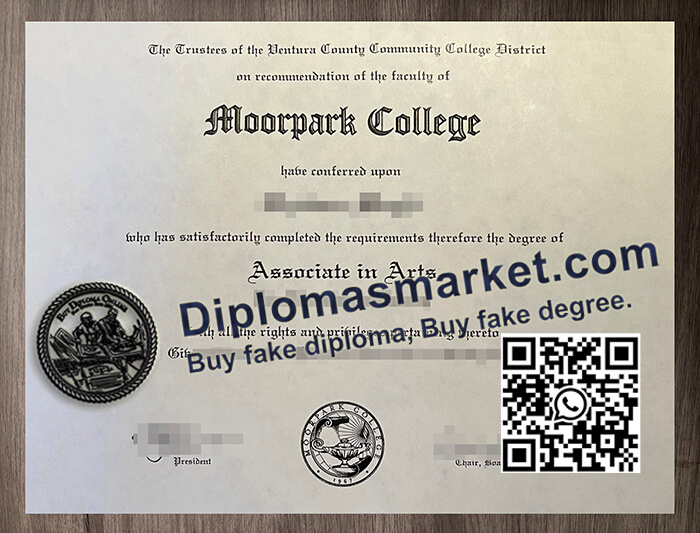 Moorpark College diploma