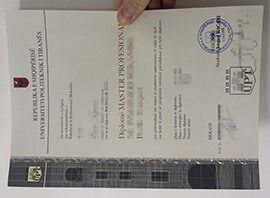 Obtain replicate Universiteti Politeknik i Tiranës diploma.