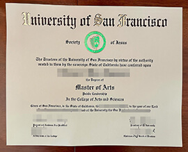 2025 High quality University of San Francisco diploma for sale