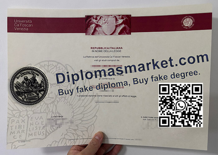 Università Ca' Foscari Venezia diploma