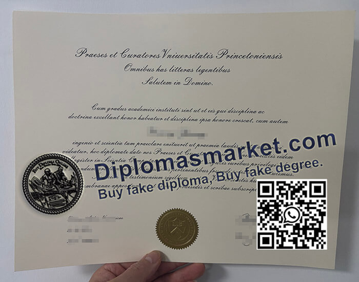 Princeton University diploma