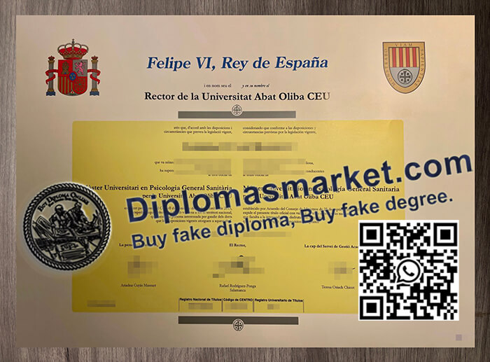 Universitat Abat Oliba CEU diploma