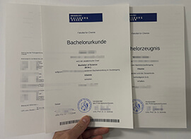 Customized high quality Universität Duisburg Essen Urkunde.