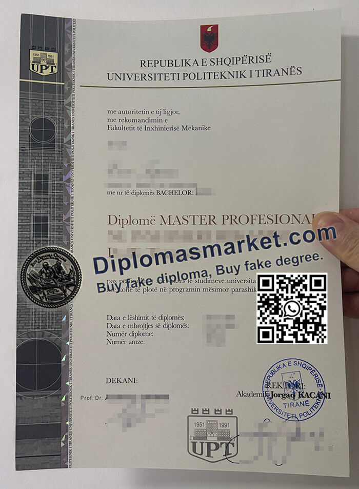 Universiteti Politeknik i Tiranës degree