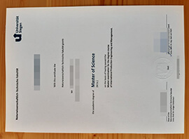 Would like to obtain replicate Universität Siegen Urkunde?