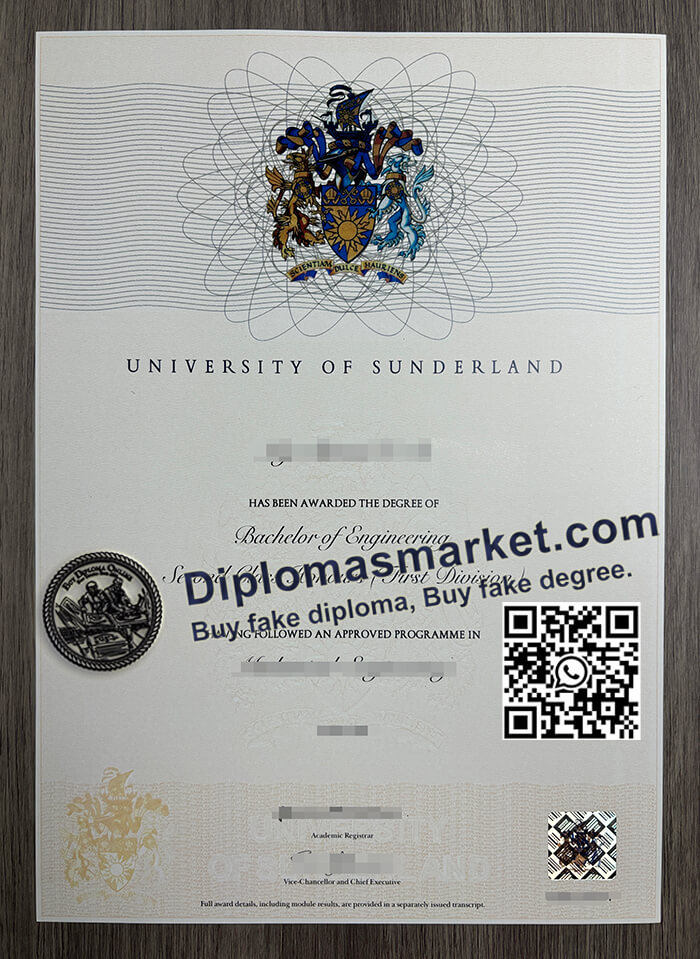 University of Sunderland diploma
