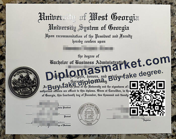 University of West Georgia diploma