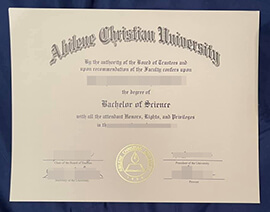 The fast way to order a Abilene Christian University degree.