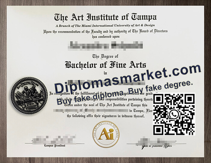 Art Institute of Tampa diploma