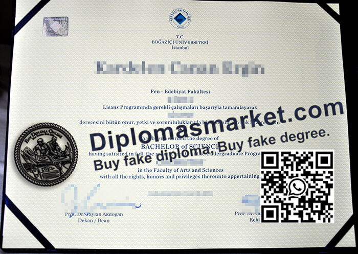 Boğaziçi University diploma