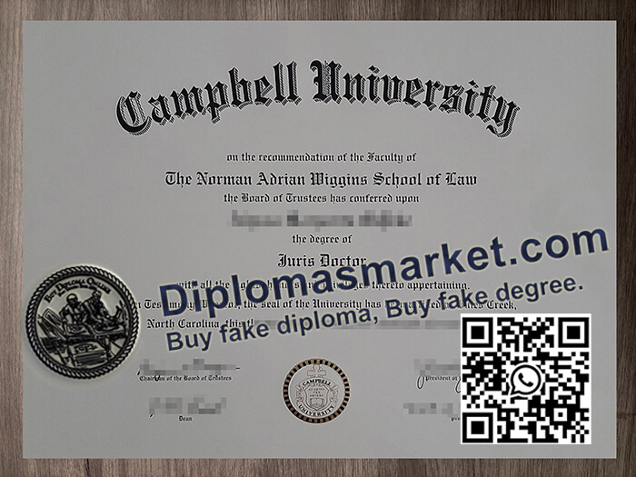 Campbell University diploma