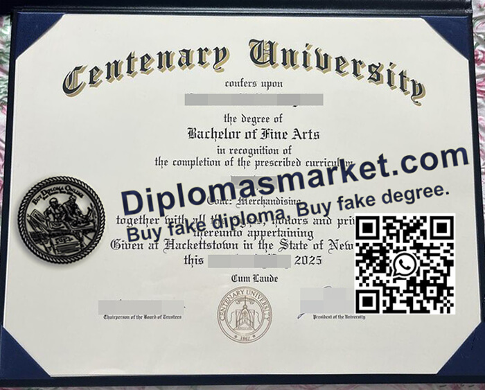 Centenary University diploma