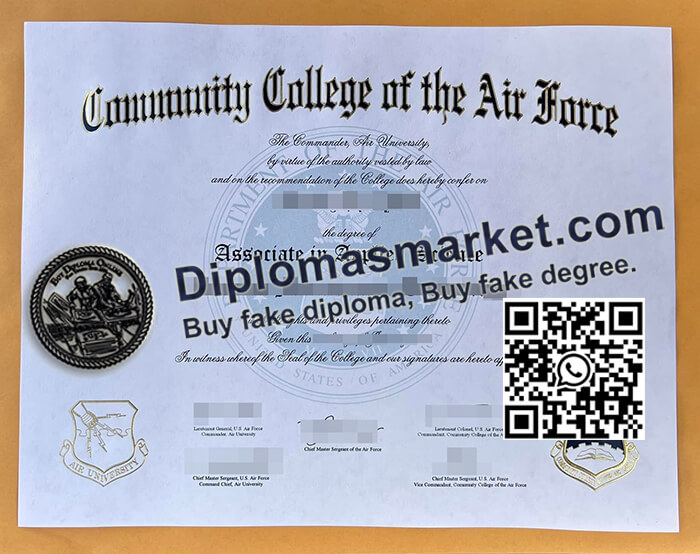 Community College of the Air Force diploma