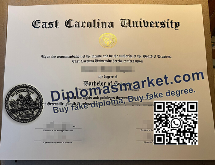East Carolina University diploma
