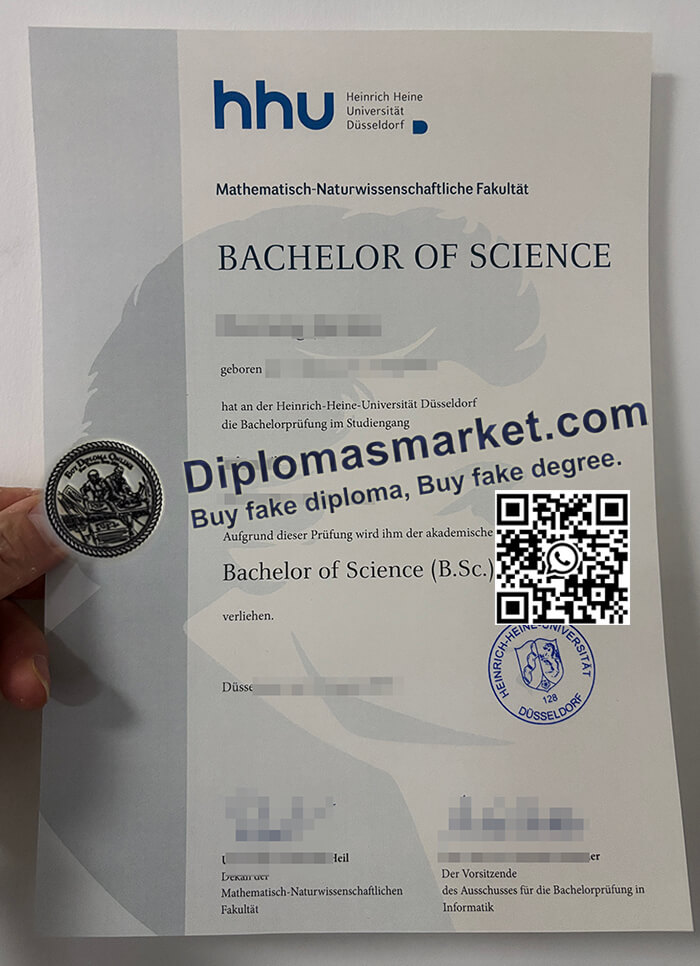 Heinrich Heine Universität Düsseldorf Urkunde