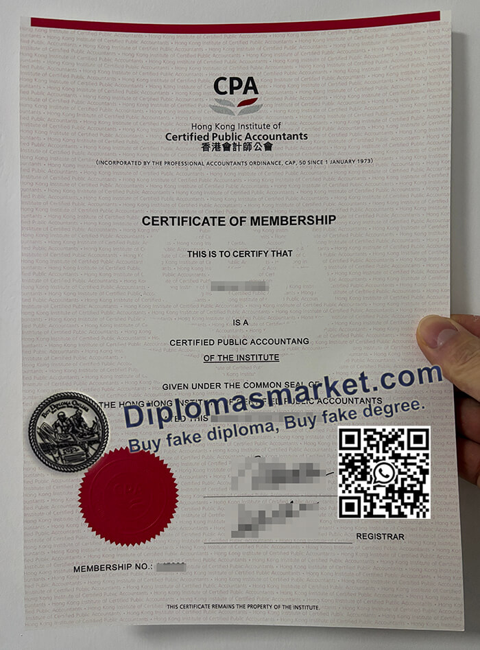 Hong Kong Institute of CPA certificate