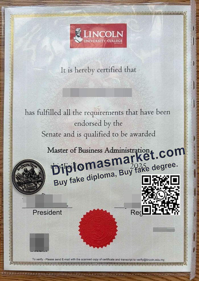 Lincoln University College diploma