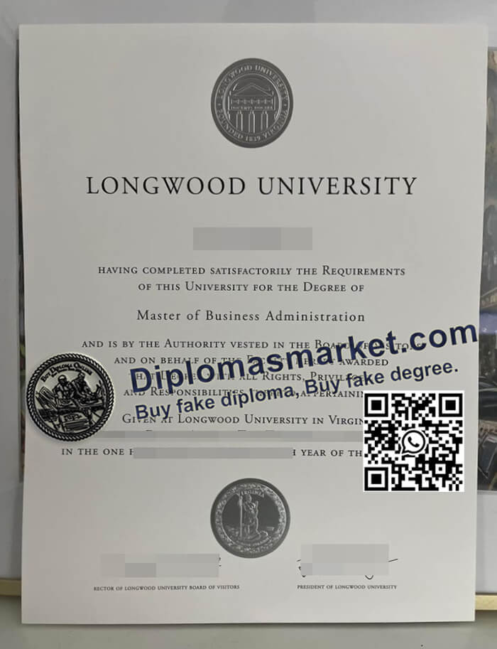 Longwood University diploma