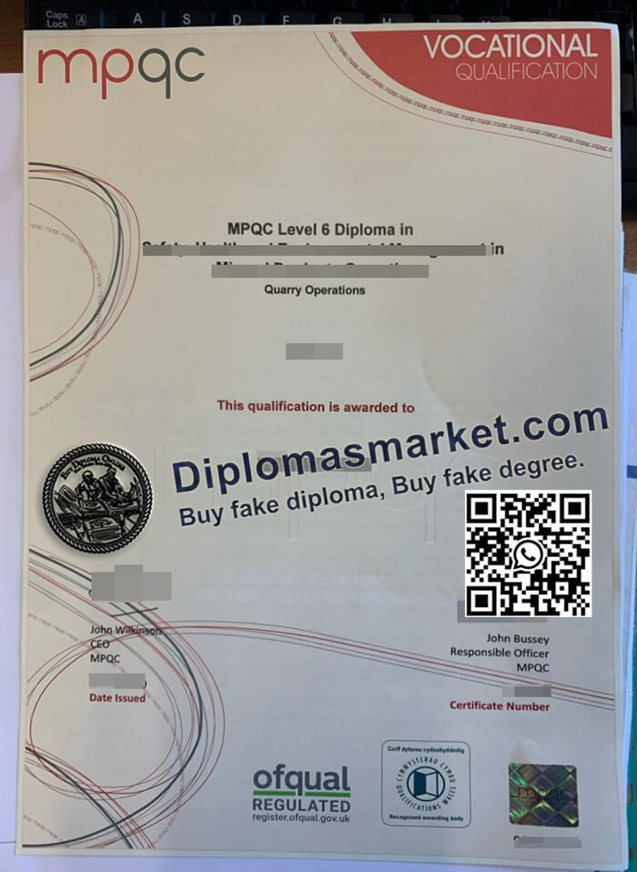 make MPQC Level 6 diploma