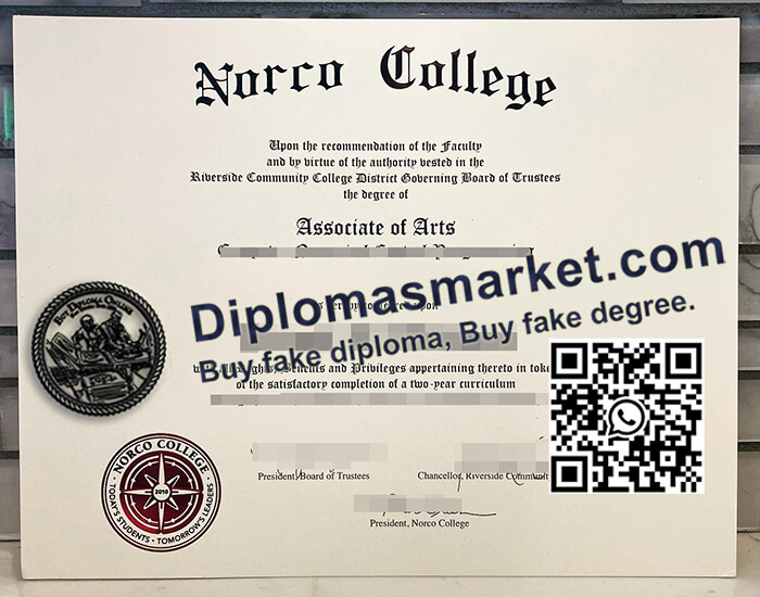 Norco College diploma