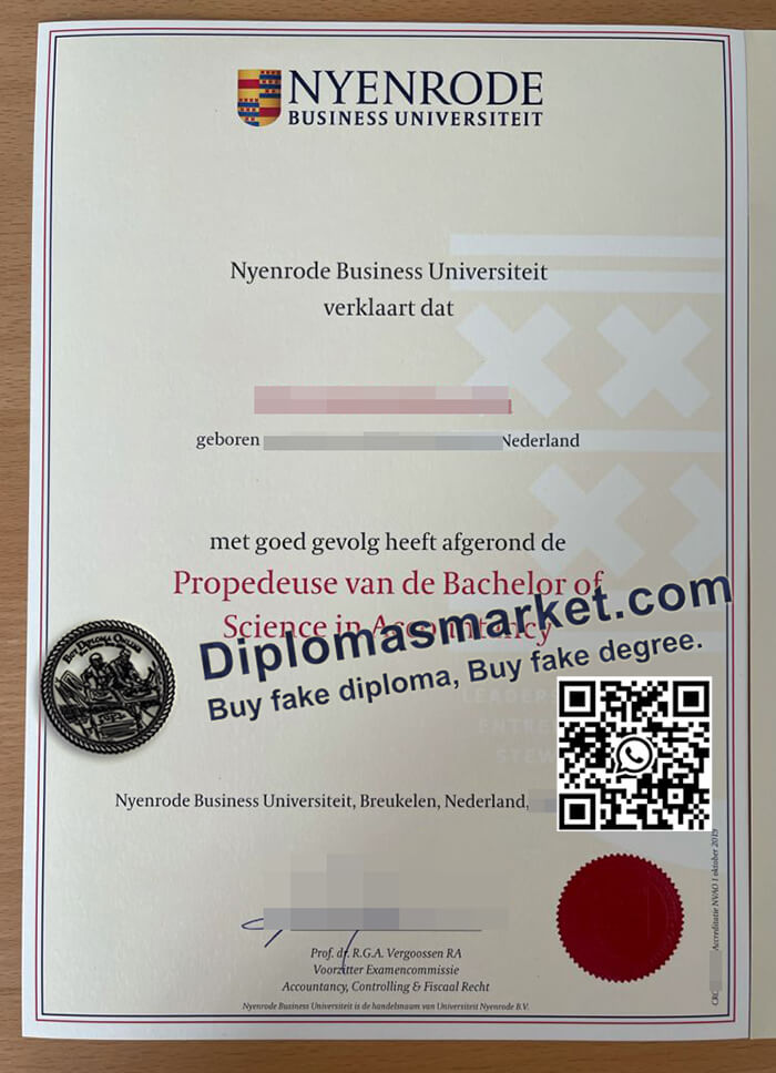 Nyenrode Business Universiteit diploma