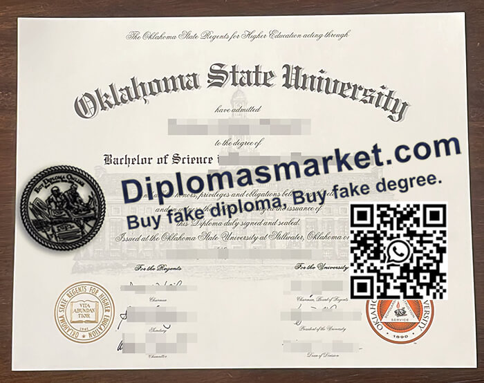 Oklahoma State University diploma