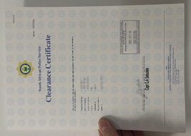 How long to order a South African Police Clearance Certificate?