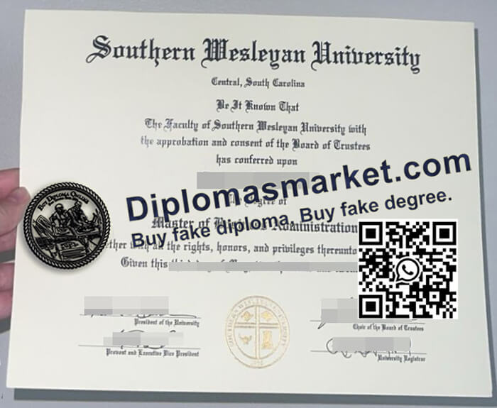 Southern Wesleyan University diploma