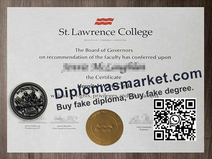 St Lawrence University diploma