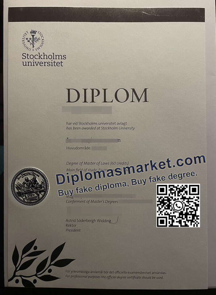 Stockholms Universitet degree