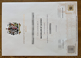 High quality University of the West of England degree for sale.