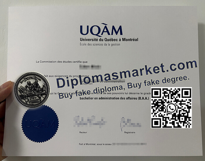 Université du Québec à Montréal degree