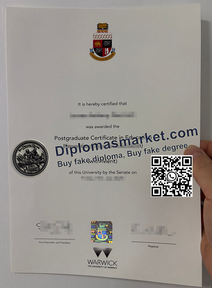 University Warwick diploma