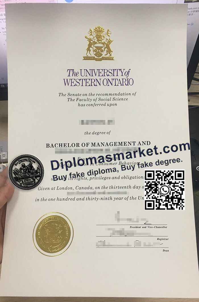 University of Western Ontario diploma