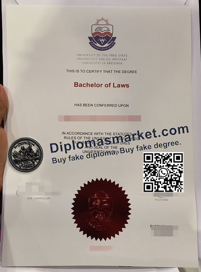 University of the Free State diploma
