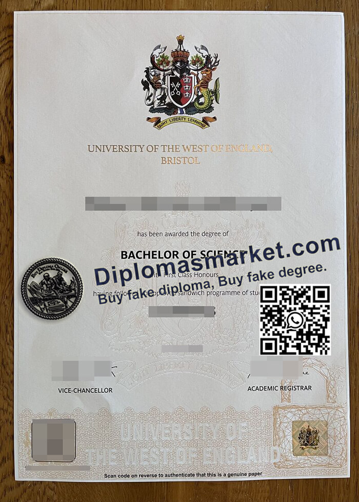 University of the West of England diploma