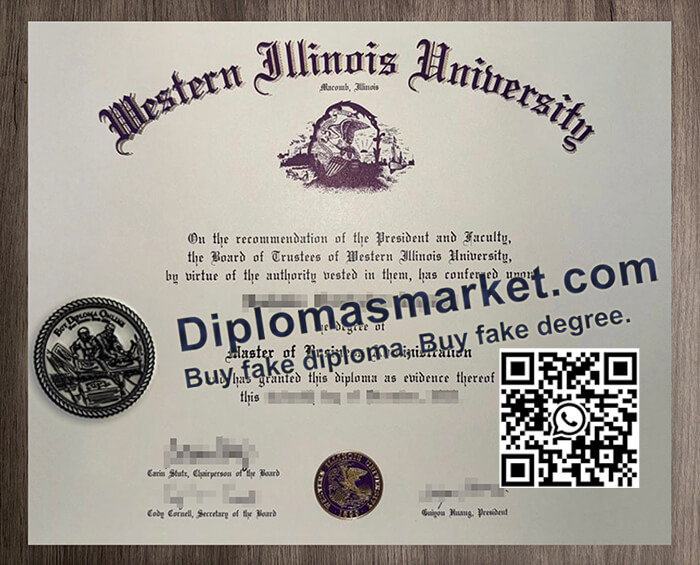 Western Illinois University diploma