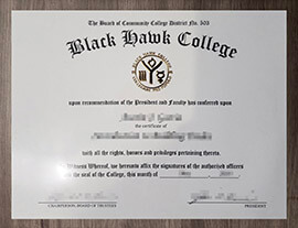 Will it work to get a Black Hawk College degree online.